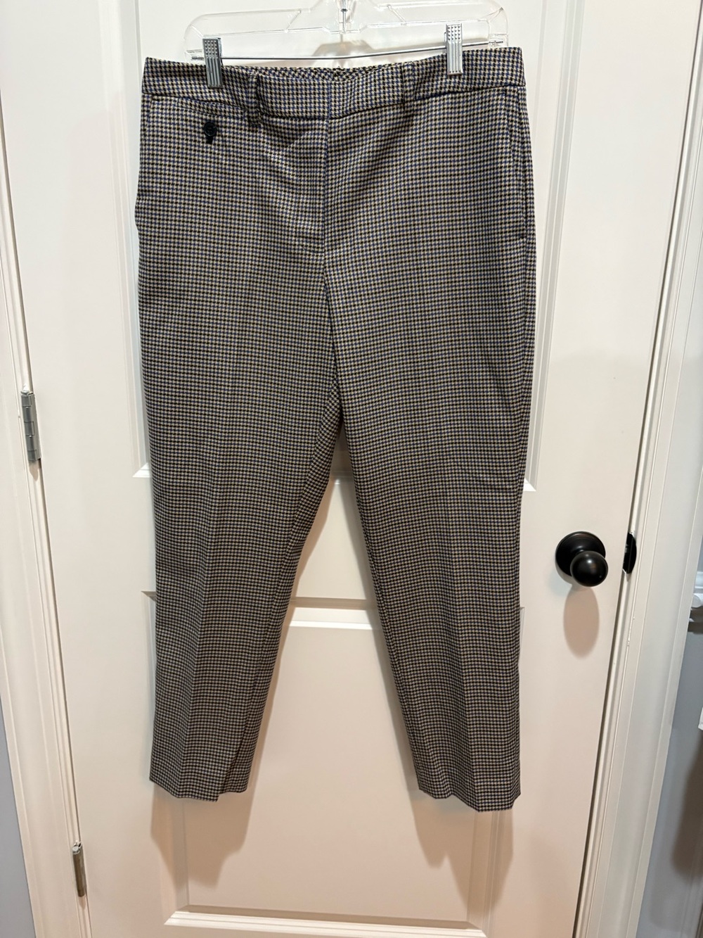 DKNY Blue and Black houndstooth dress pants